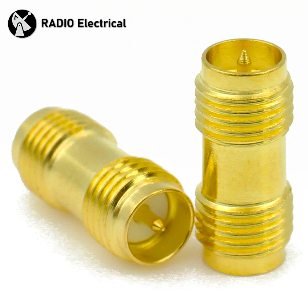 

RP SMA Female to RP SMA Female RF Adapter for Raido Antenna SMA Type RF Coaxial Connector Converter Gold Plated