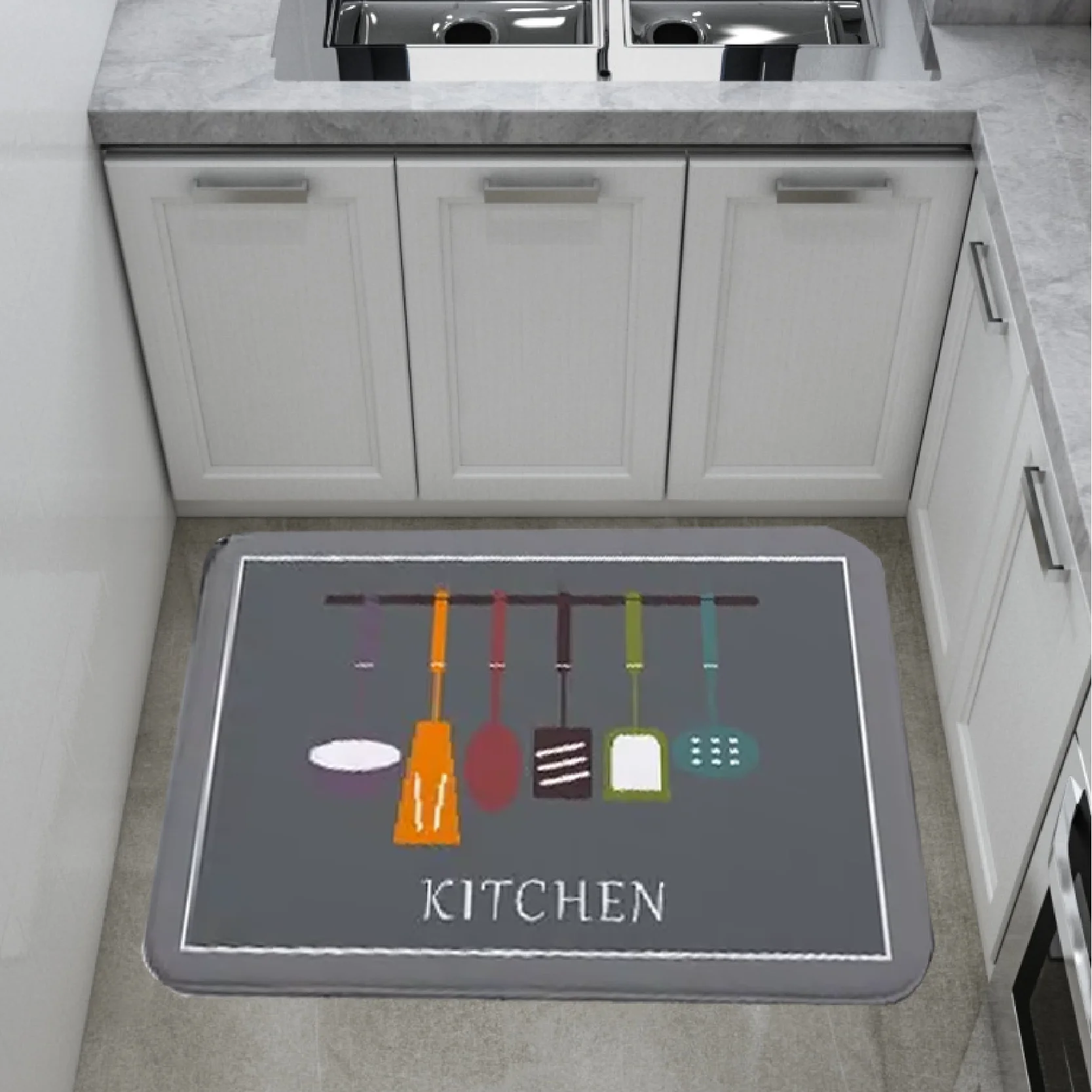 VIKAMA الأمريكية الرجعية المطبخ الحصير أدوات المطبخ نمط عدم الانزلاق ماصة للماء الحصير الزخرفية ديكور المنزل