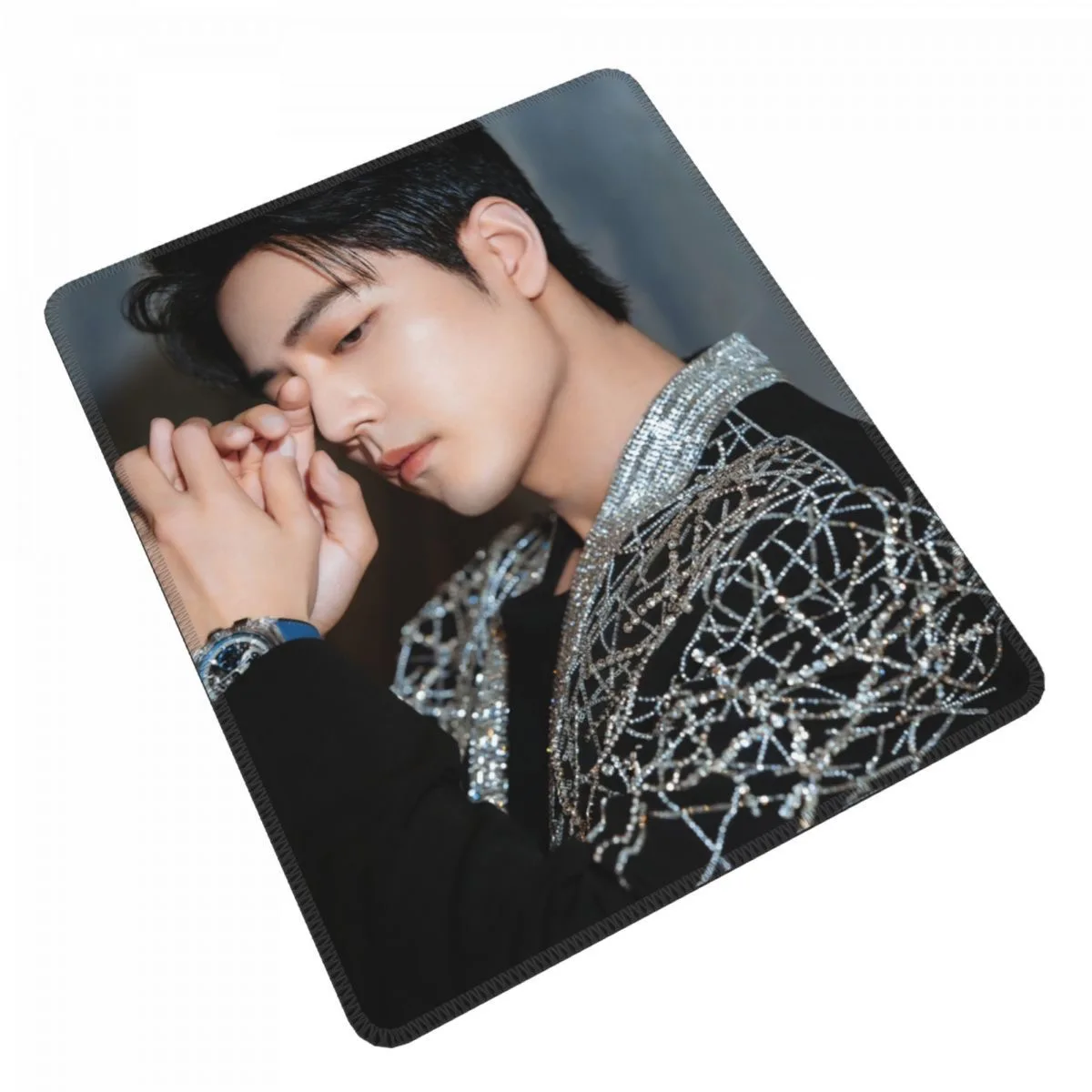 Tapis de souris en caoutchouc Xiao Zhan Yibo Hu Ge Zhang Ruoyun Wang Hedi Gong Jun Cai Xukun Re Ba Yang Mi Li Xian, pour ordinateur