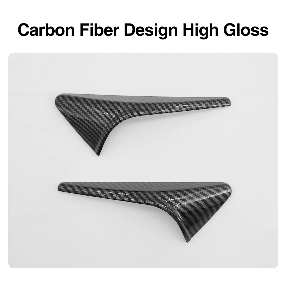 غطاء حماية للكاميرا الجانبية من Model Y Juniper لـ Tesla Model 3 Highland 2025 ملحقات السيارة غطاء حماية من ألياف الكربون ABS