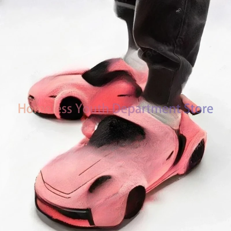 Plush slippers toy for BMW Porsche Racing (sole length 26cm)