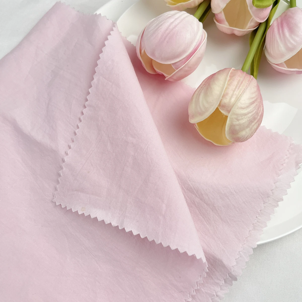 6PCS 36X36CM Pink Napkins 100% Cotton Cloth Napkins Dinner Table Serviettes Soft Washable Reusable Weddings Parties Restaurant