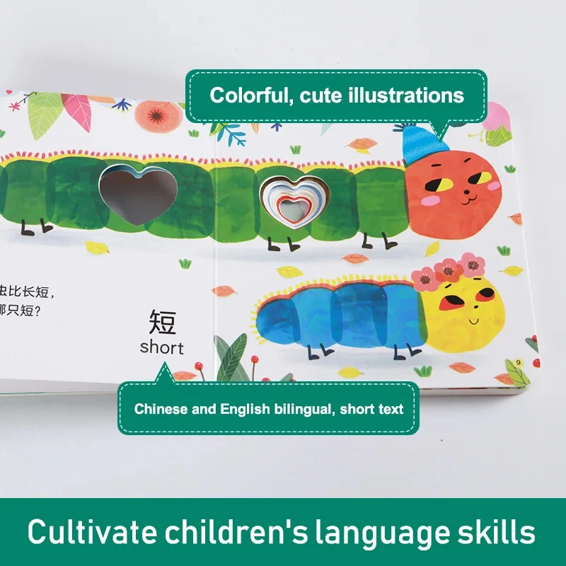 Fun Cave Book Baby Early Education Baby Puzzle Tear Hard Cognitive Picture Book 3D Flip Pull Mechanism Book