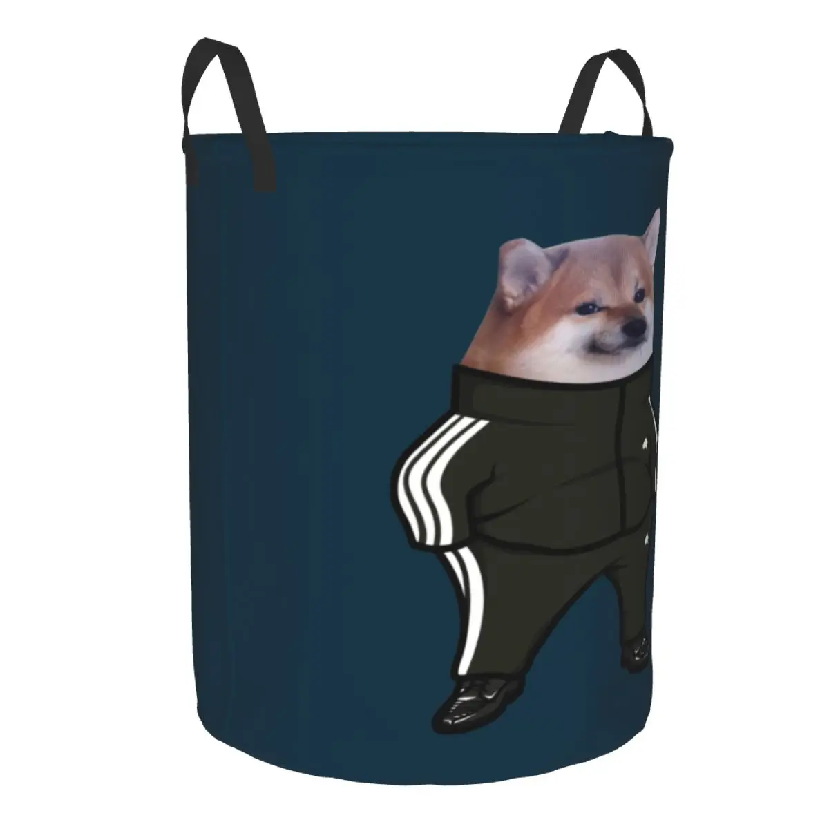 Cesto portabiancheria pieghevole Cheems Doge Shiba Inu Meme personalizzato per borsa portaoggetti per giocattoli per bambini