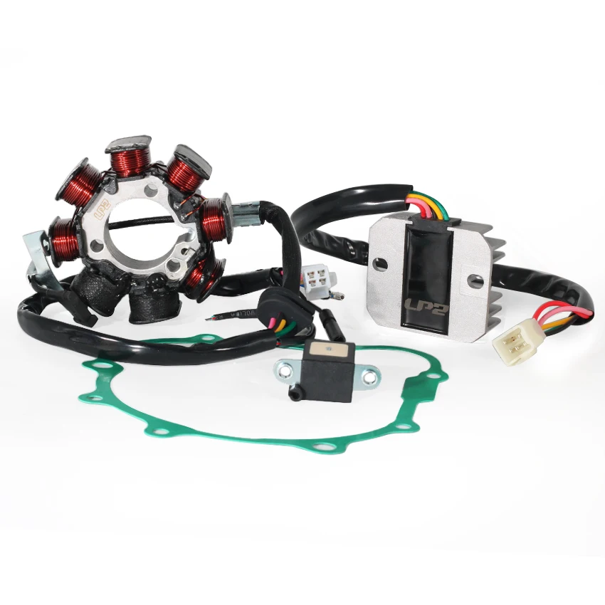 

Motorcycle Stator Coil & Regulator Rectifier & Gasket Generator Cover Set For Honda CBX200S 1994-2002