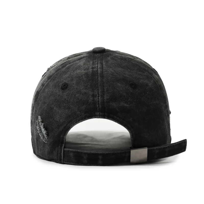 Spring–Autumn Faded Distressed American-Style Washed Cap – Fashionable Versatile Sun‑Protective Soft‑Crown Baseball Cap