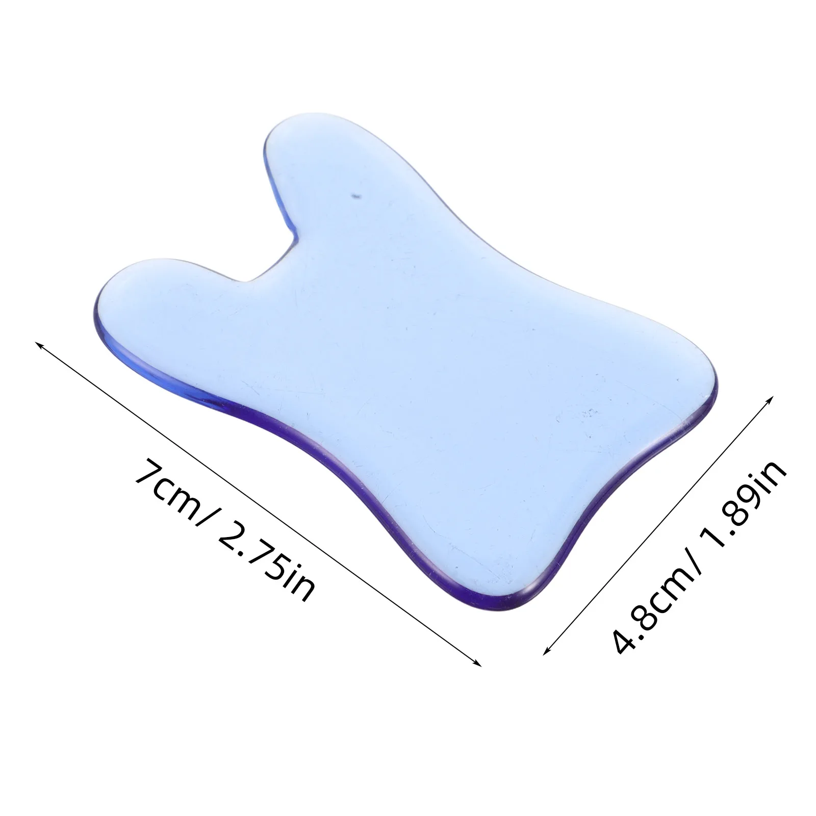 أداة Gua Sha للوجه مصنوعة من الكريستال الأزرق للعناية اليومية بالبشرة ونحت الفك ومدلك تحديد الوجه للنساء والرجال #4