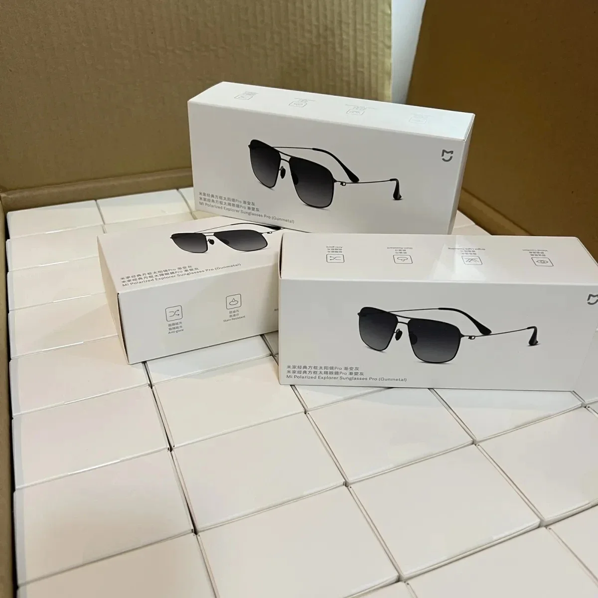 Original xiaomi mijia gradiente gris gafas de sol auténticas pesca conducción piloto gafas de sol de conducción/espejo de marco cuadrado clásico
