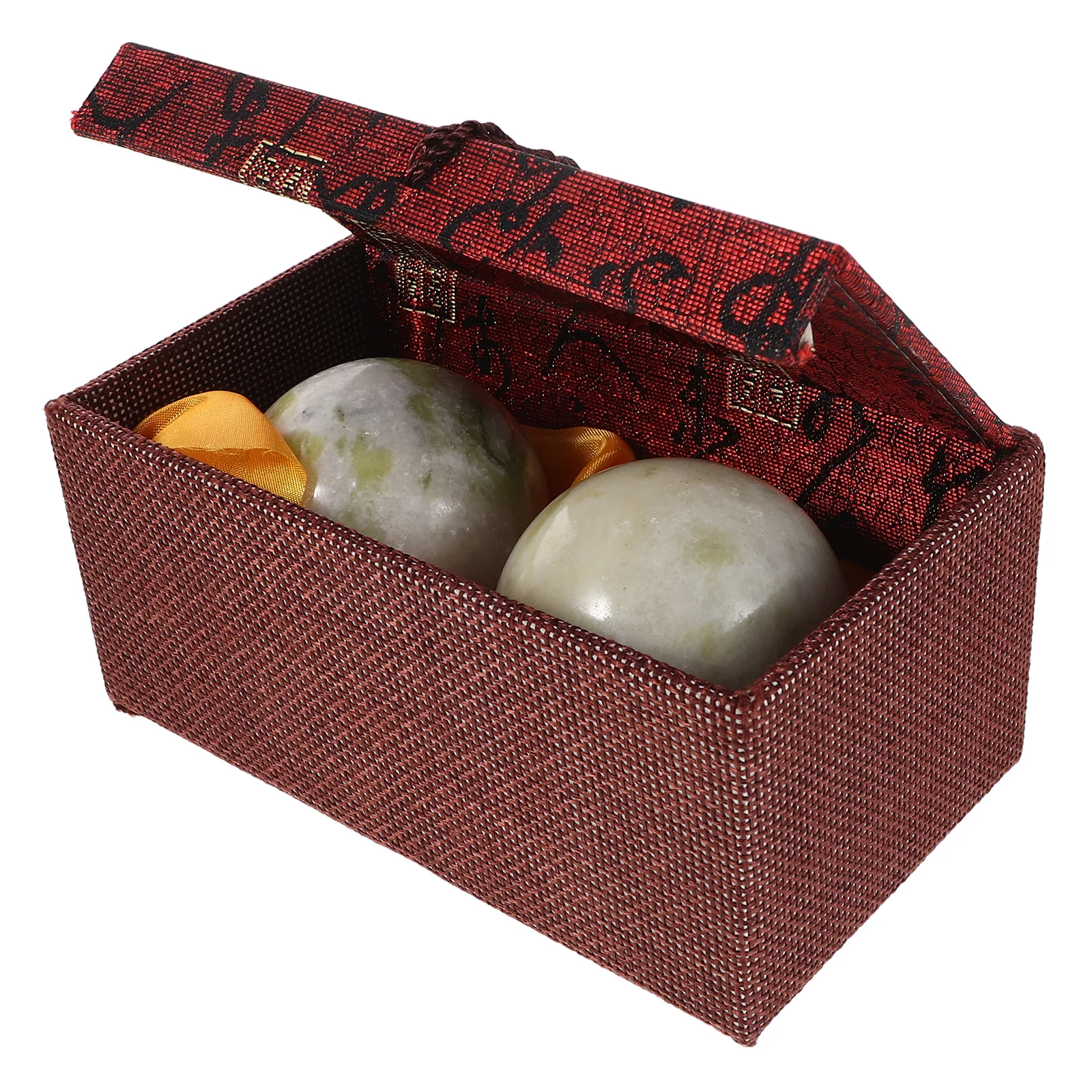 مجموعة واحدة من كرات باودينج الحجرية الأنيقة المصقولة بدقة كرة تدليك يدوية من الرخام لكبار السن ملحقات روتينية #2