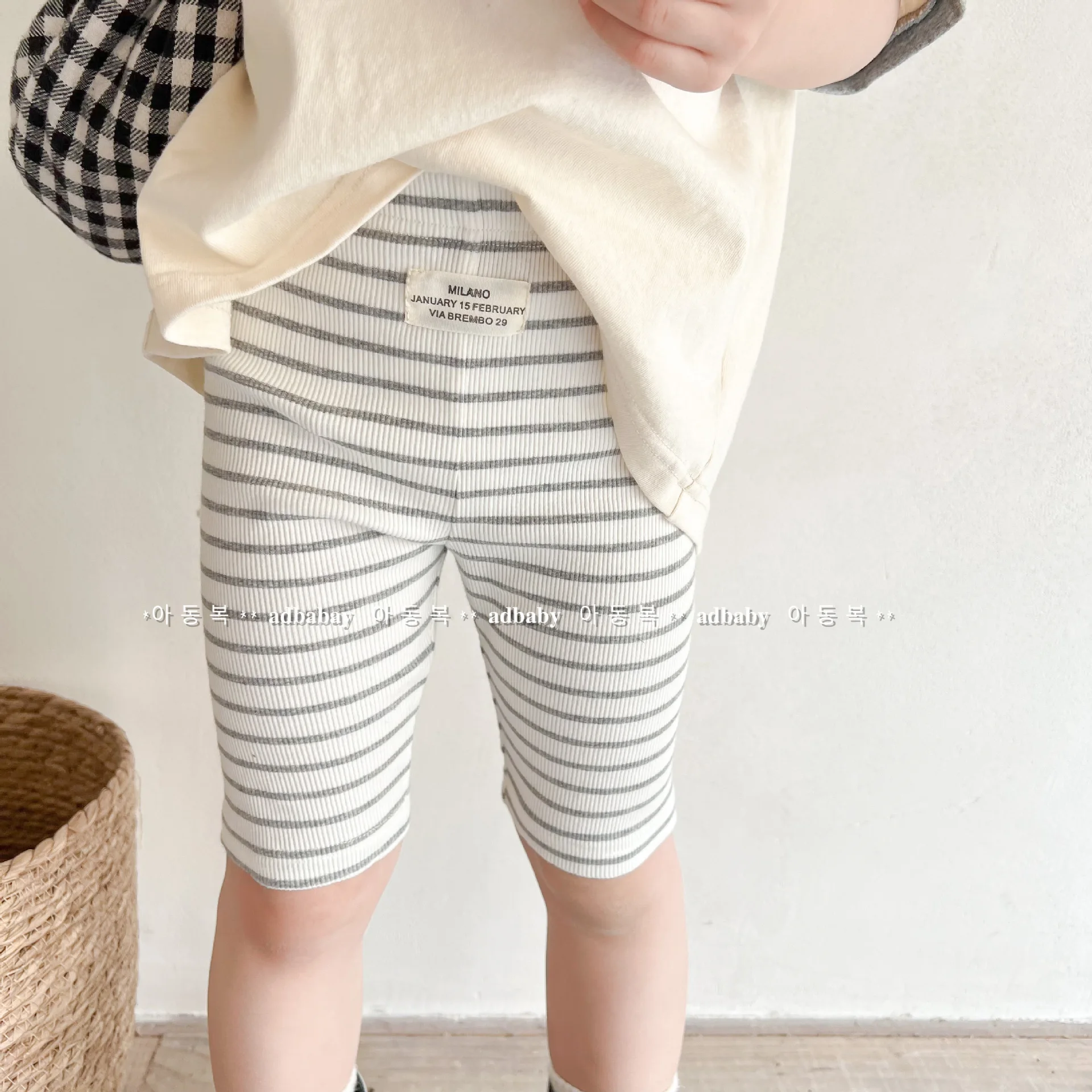 

2024 Summer New Baby Girls Striped Leggings Kids Fashion Shorts Cotton Children Pants Toddler Girl Clothes Baby Casual Clothing