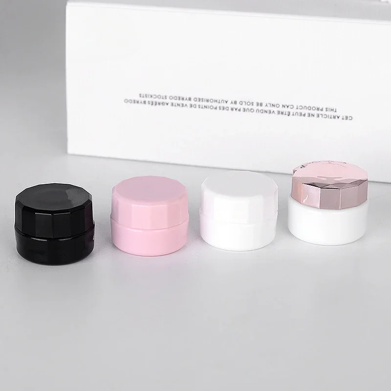 Maßgefertigte 5g Nagelglitzer-Pailletten-Box, Leere Plastik-Cremetiegel 5ml, Mini-Probenbehälter für Kosmetikverpackungen – Detail 2