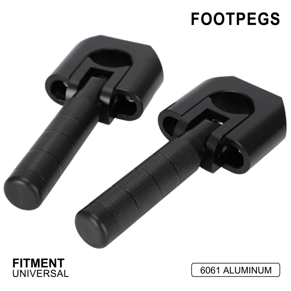 

Dual Sport Highway Foot Pegs Adventure Crash Bar Rest Pedal For KLR650 DR650 XR650L Tenere 700 V-Storm ADV Dirt Bike 7/8"-1.25"