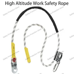 High Altitude Work Safety Harness Rope Hook Anti Fall Protective Safety Belt Rope Adjustable Electrician Construction Equipment