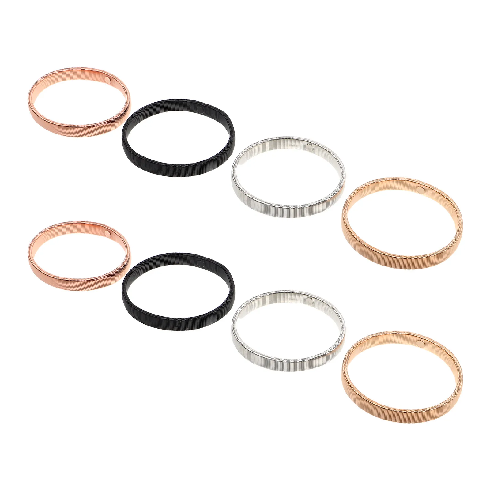 8 قطعة الرجال كم الكفة العصابات مطاطا قابل للتعديل شارات عدم الانزلاق بسط قميص كم أصحاب للعمل حفلة نادل دعوى