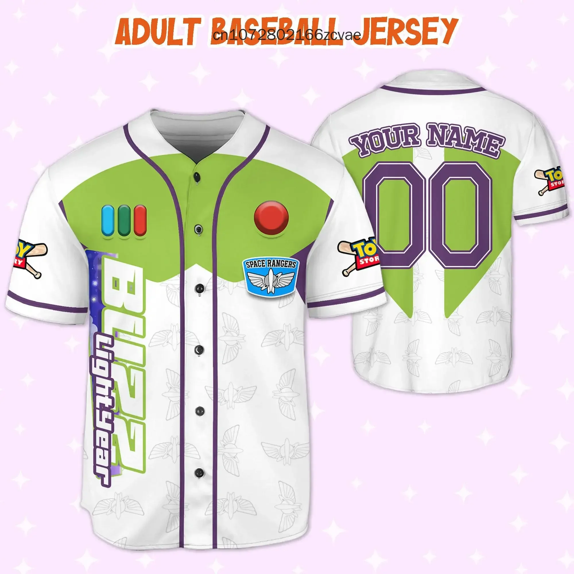 

Disney Toy Story Buzz Lightyear Baseball Jersey Custom Kids Youth Adult Disney Baseball Jersey Outfits Cute Pixar Toy Story Gift