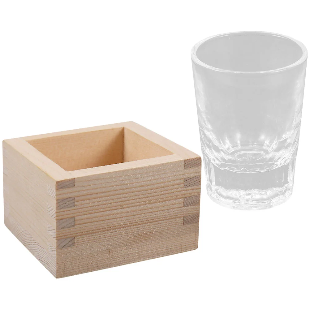 Sake แก้วแบบดั้งเดิมถ้วยชาแก้วดื่มชุดเสิร์ฟไม้ญี่ปุ่นชุดเหยือกและ