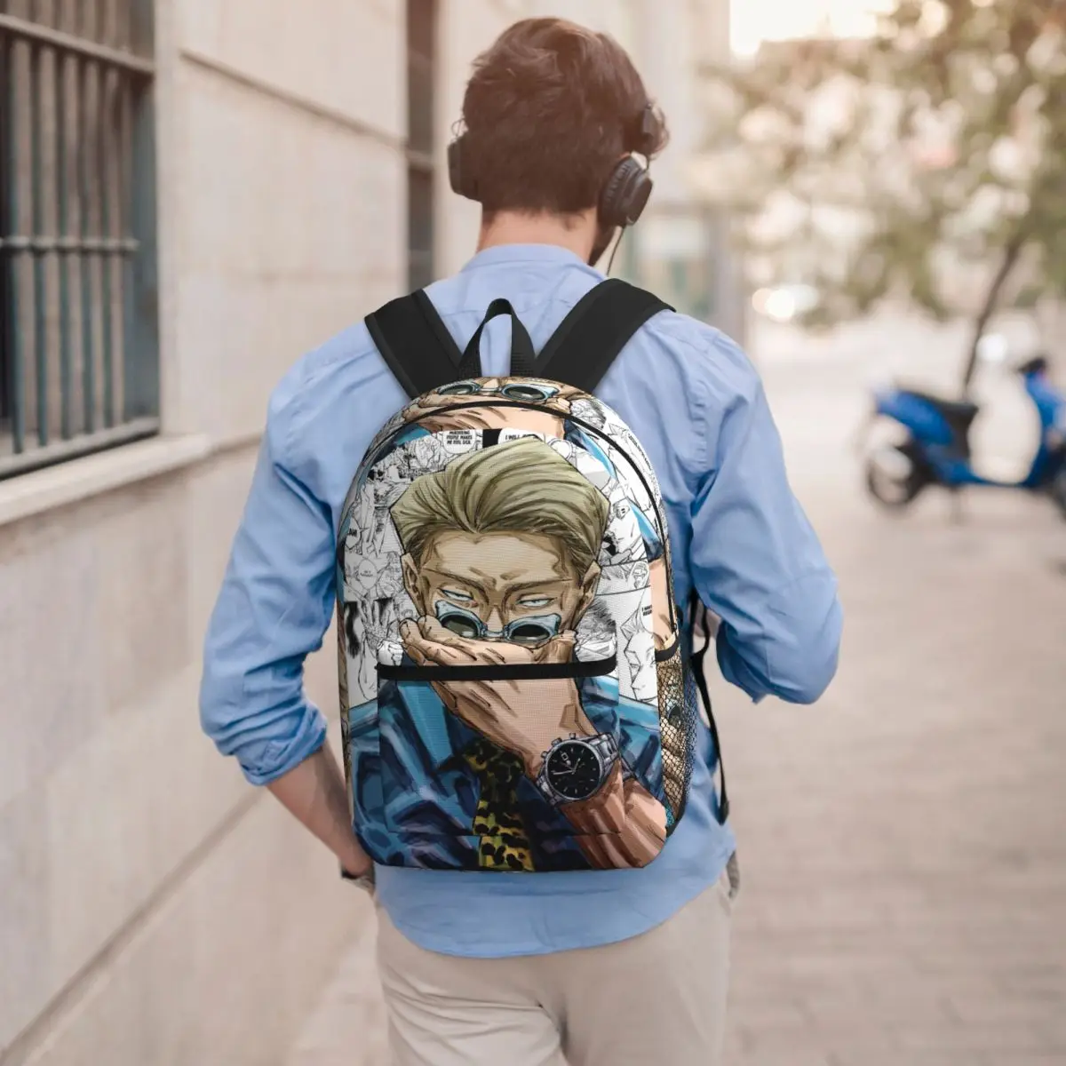 Nanami Kento Anime Gojo Satoru JJK Nanamin Backpack Boys Girls BookBag Children School Bag Laptop Shoulder Bags for Men Women