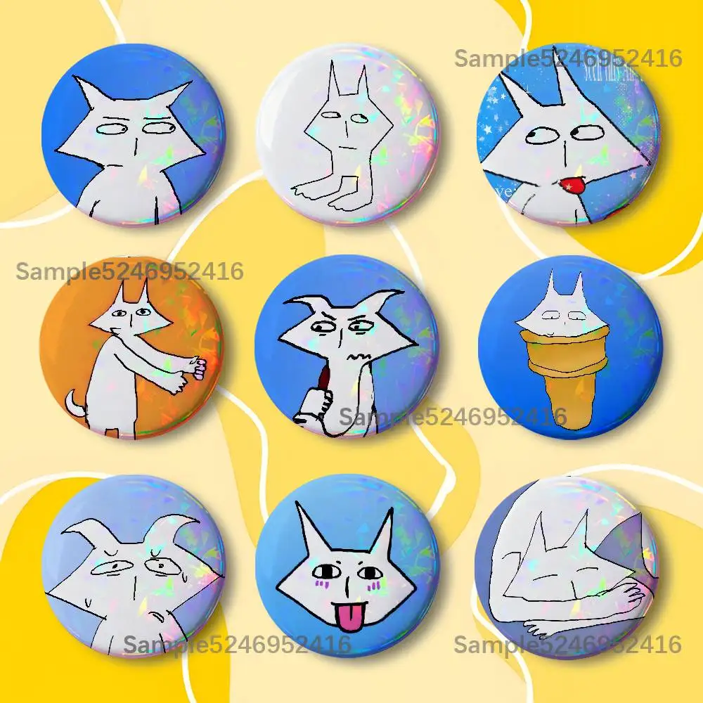 H-House Of Puso Bayani Laser Badge Round Creative Pins Brooch Niche Design Brooch for Backpack Lapel Pins Accessories