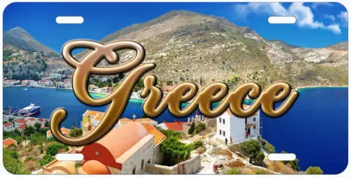 Greece Aegean Sea Island Novelty Car License Plate Aluminum