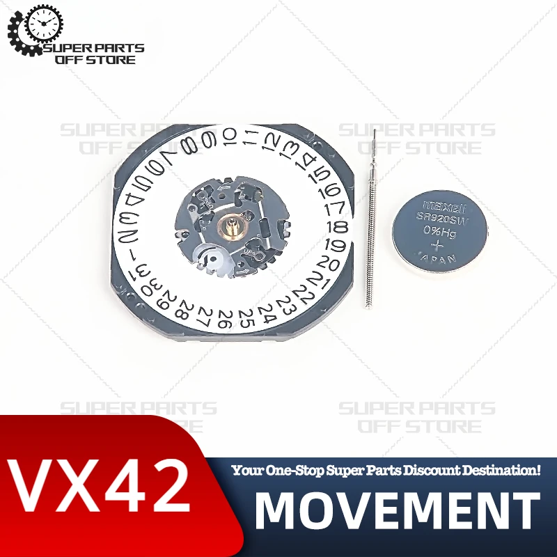 New Vx42 Movement Vx42e Quartz Movement Three-Pin Watch Movement Accessories