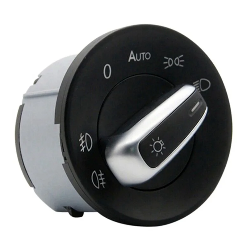 

AU28-1 шт. автомобильные хромированные противотуманные фары переключатель фар 1ZD941431B черный для Skoda Octavia 2007-2016