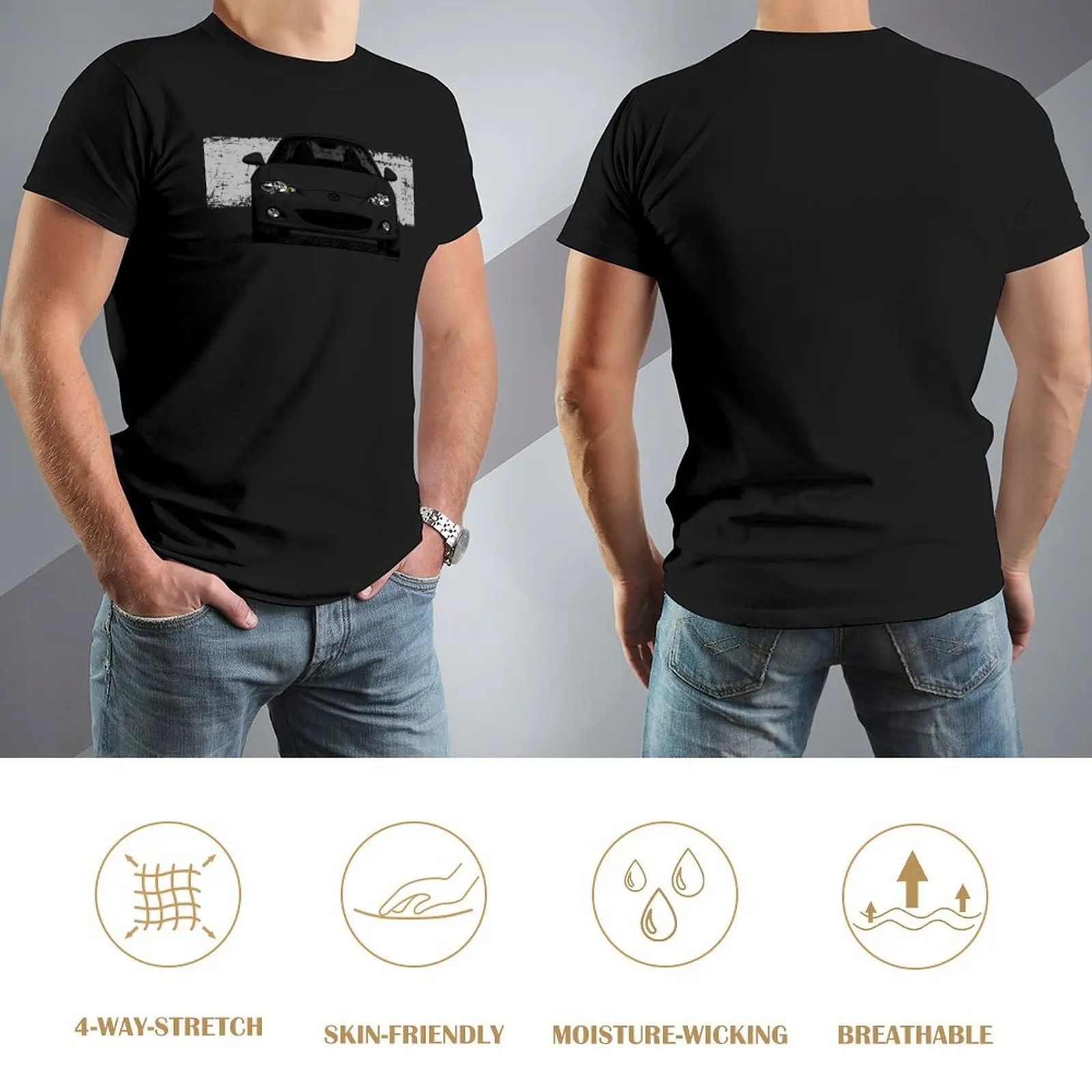 تي شيرت MX5 Miata NB ملابس عيد الحب بوتيك أزرق أرشيف لطيف هدايا لصديقك الرجال التي شيرت #4