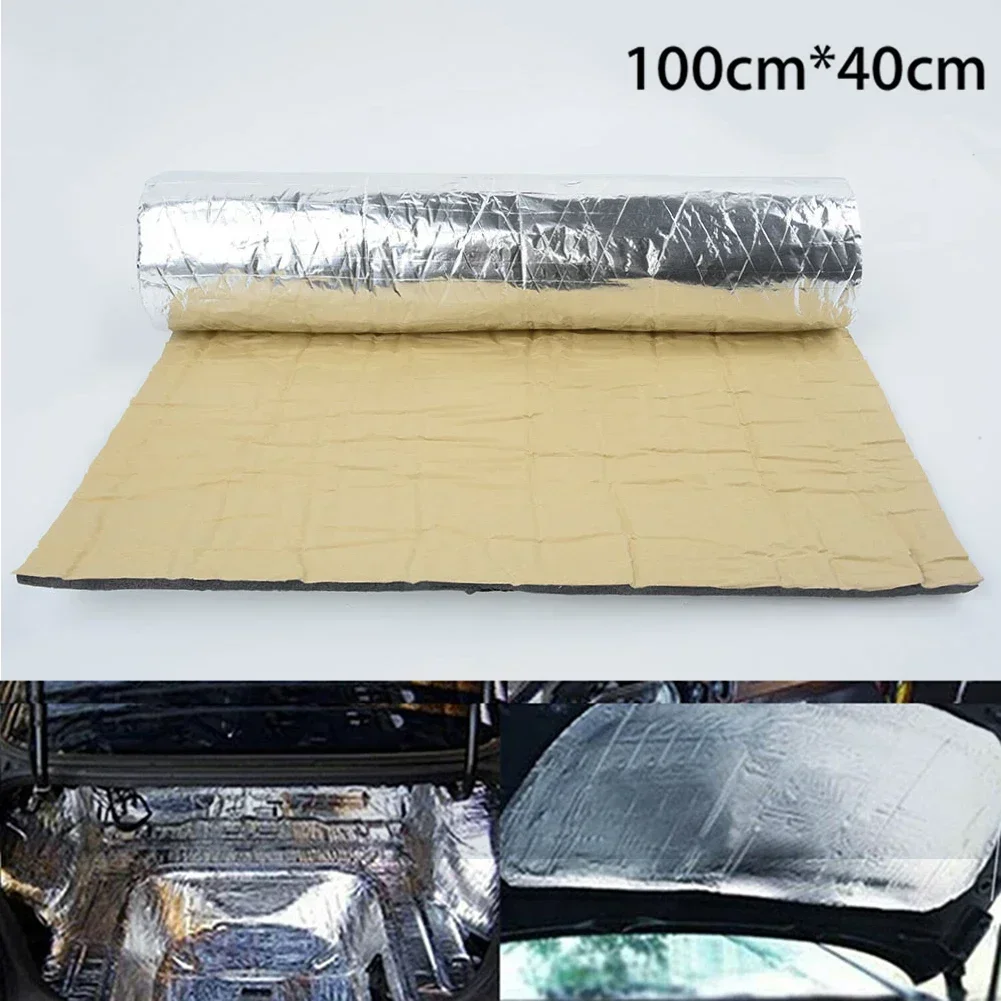 100x40cm 5mm Heat Noise Insulation Deadening Mat Hood Car Sound Mat Proofing Deadening Vehicle Insulation Closed Cell Foam