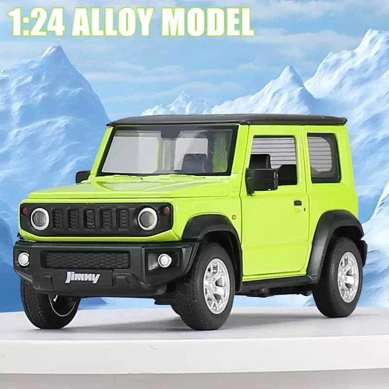 1:24 Jimny Simulation Diecast Alloy Off-road Sound Light Car Model Toy Birthday Gift Collection Decoration Ornament