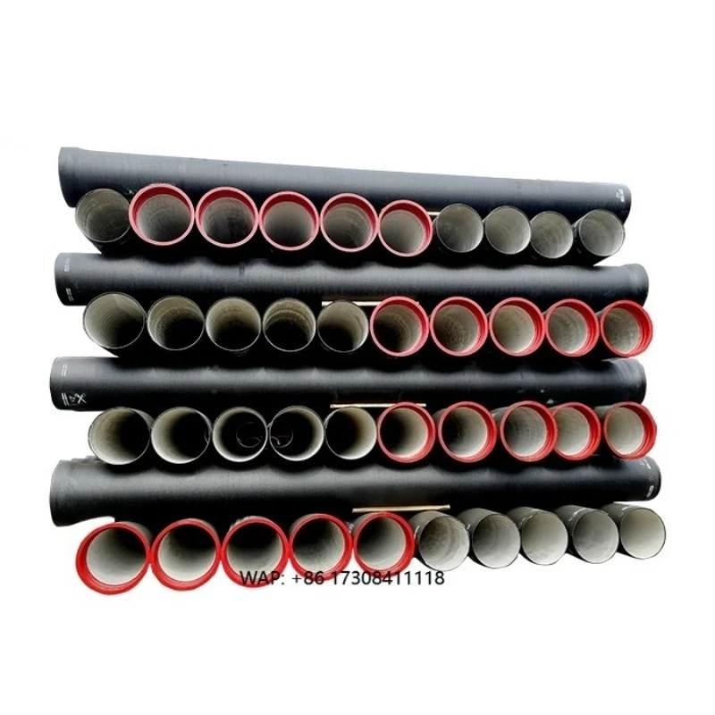 Rubber Ring Gasket 500 mm 200mm Diameter En545 Dn800 K7 K9 Price Ductile Iron Pipe Rounde