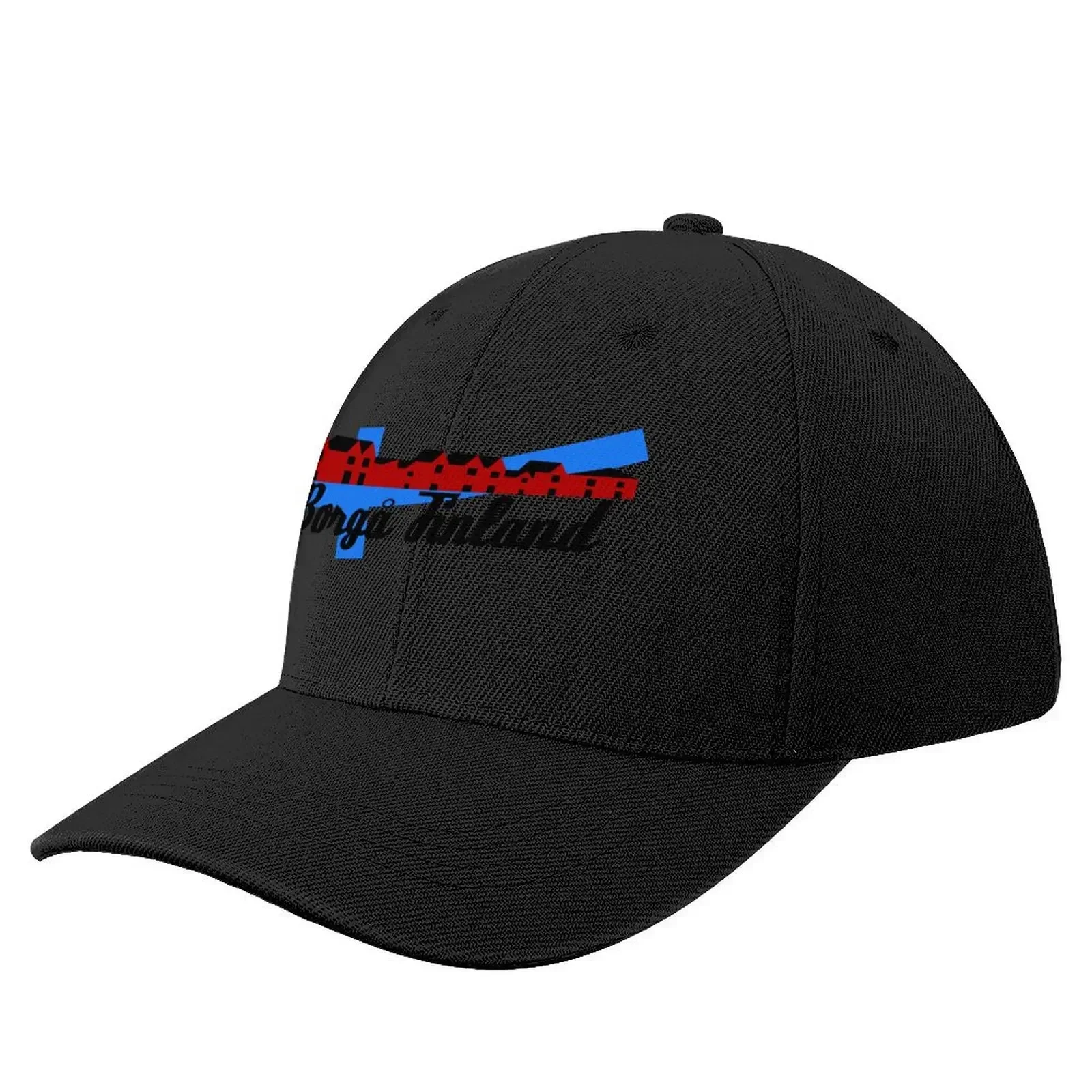 

Borg Finland red houses river Baseball Cap Luxury Hat western Hat Snap Back Hat cute Men Golf Wear Women's