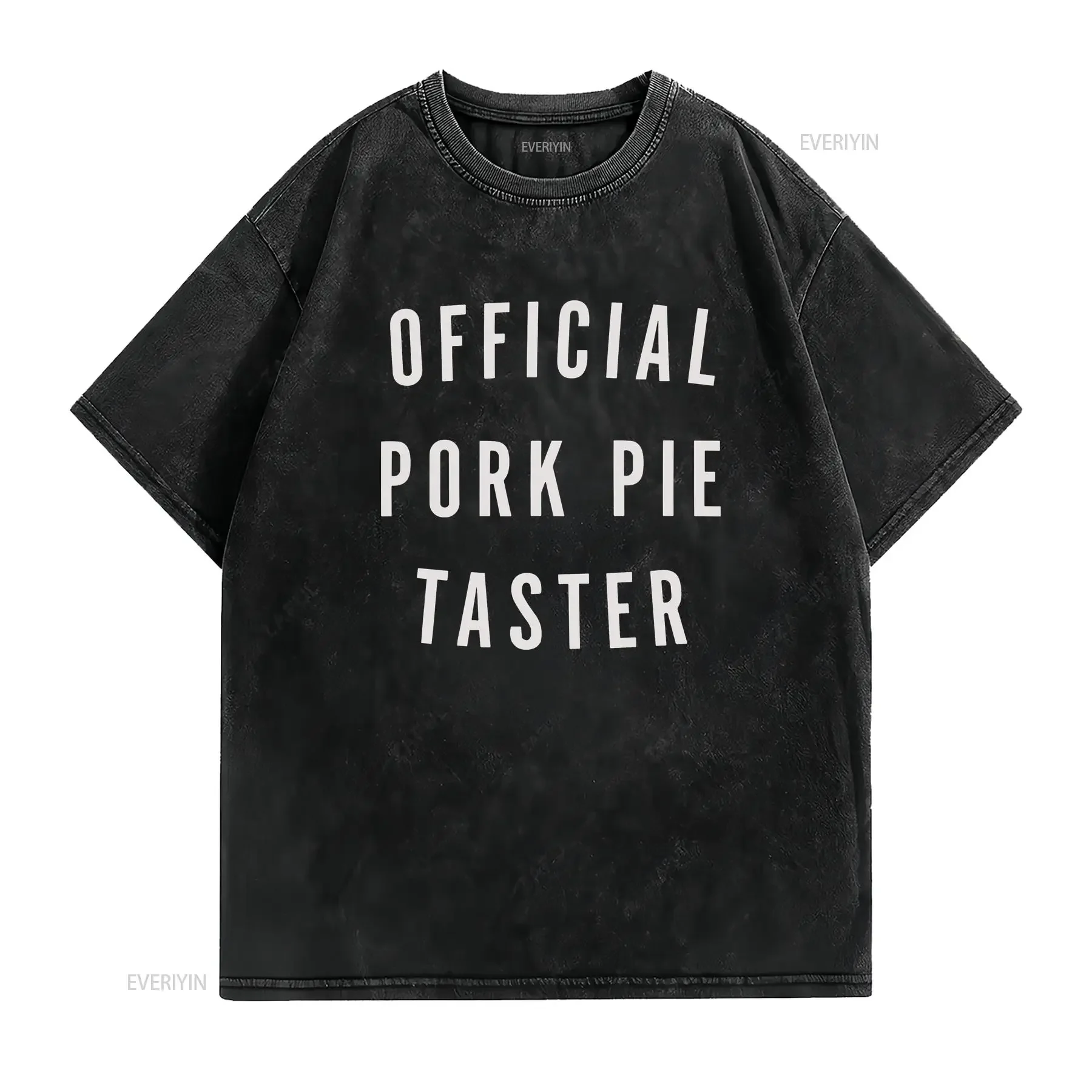 Official Pork Pie Taster T Shirt Lover Aficionado Pastry Enthusiast vintage Washed Comfortable fashion Versatile Breathable