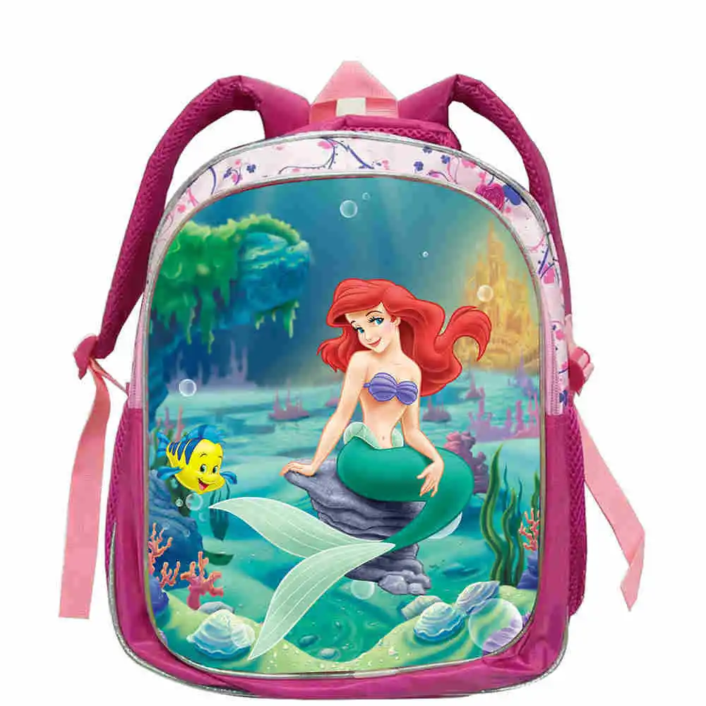 Mochila De la Sirenita Ariel para niños, mochila escolar para niños, mochilas escolares para niños, guardería, preescolar, Escuela Primaria