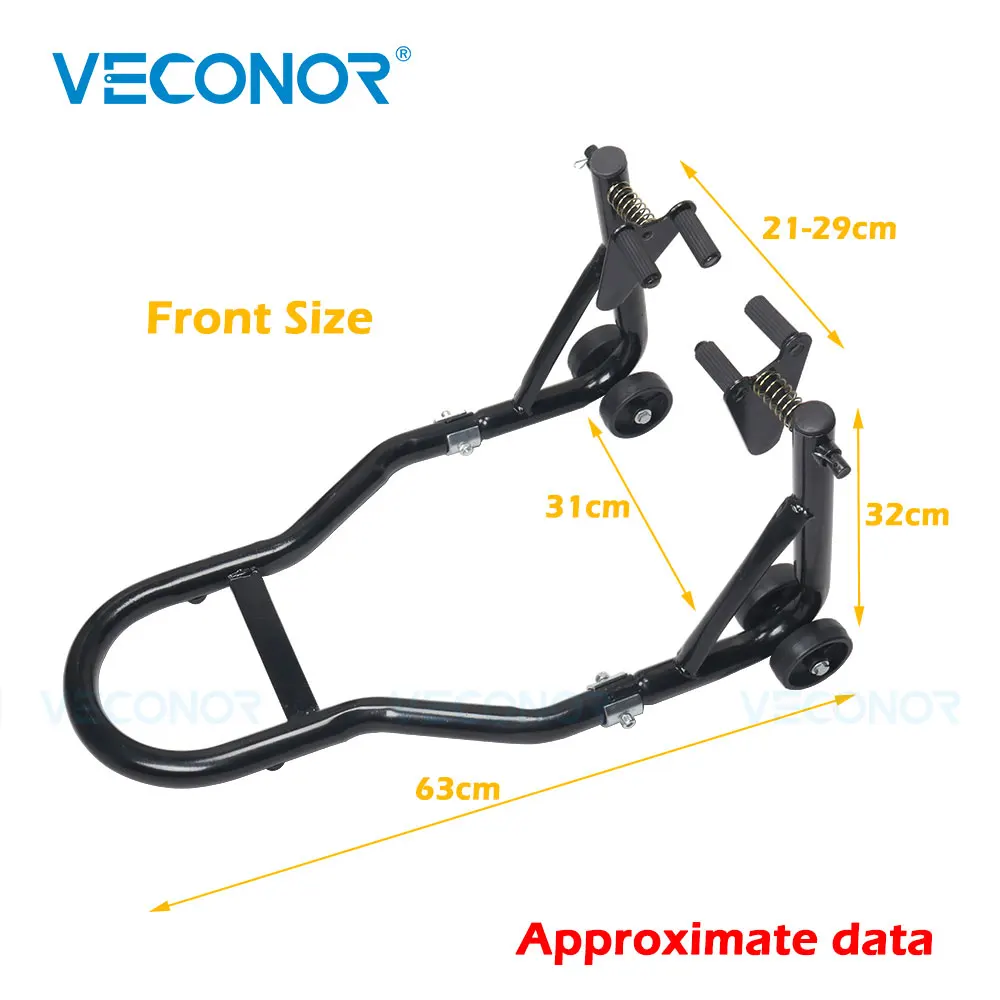 Motorcycle Stands Full Set Front & Rear Wheel Support Frame Tire Repair Tools Motorbike Stands Swingarm Lift for Wheel Repairing