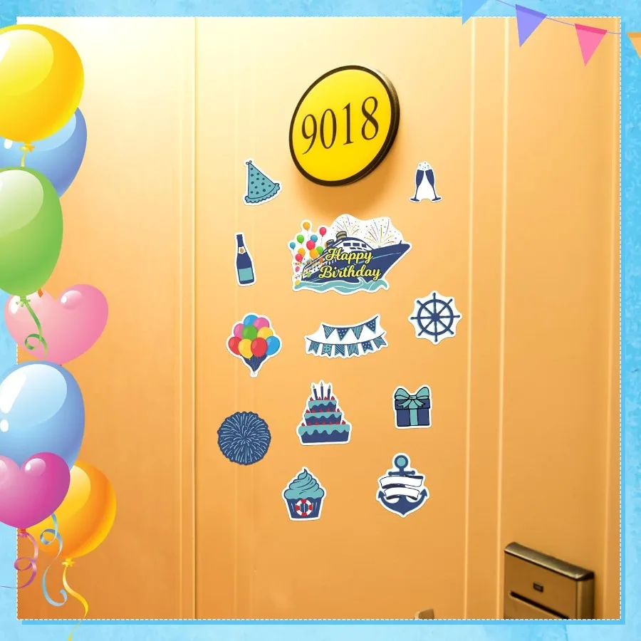 12 قطعة زينة باب الرحلة المغناطيسي المحيط سيارة مغناطيس كروز الباب المغناطيس ملصقات زينة المحيط الثلاجة ديكور ل Carniv #2