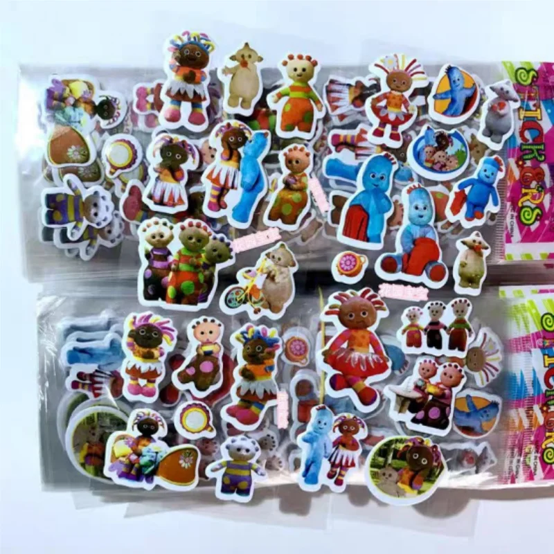 

6 Pcs Cartoon Cute In The Night Garden Makka Pakka Iggle Piggle Hollow Bubble Stickers Scrapbooking Diy Desktop Decoration Gift