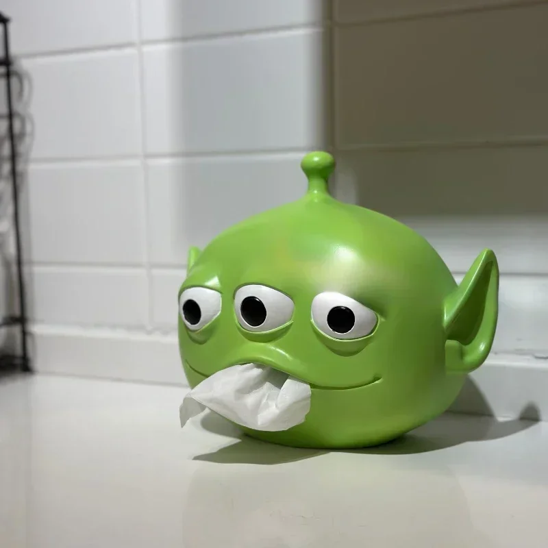 Boîte à mouchoirs Alien avec figurines de dessin animé Disney, modèle d'entrée de bureau créatif, ornements, rangement de décoration, cadeaux d'anniversaire, jouet