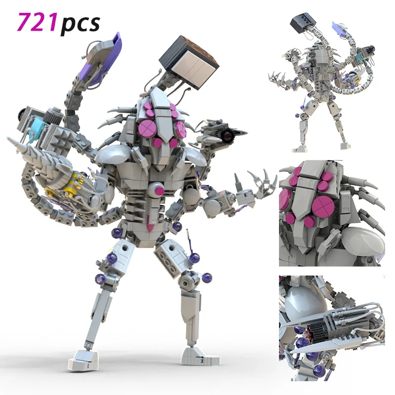 MOC Skibidi Toilet All Action Figures Model Building Block Titan TV Cameraman Speakerman Bricks Toy For Kid regali di compleanno
