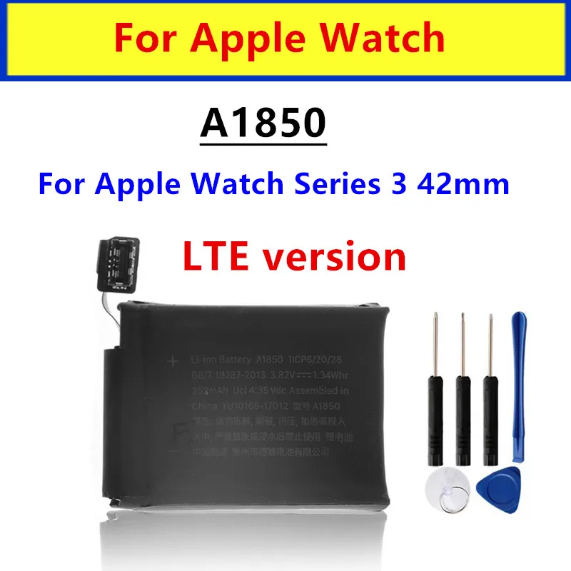 Battery A1847 A1875 A1848 A1850 For Apple Watch Series 3 GPS / LTE