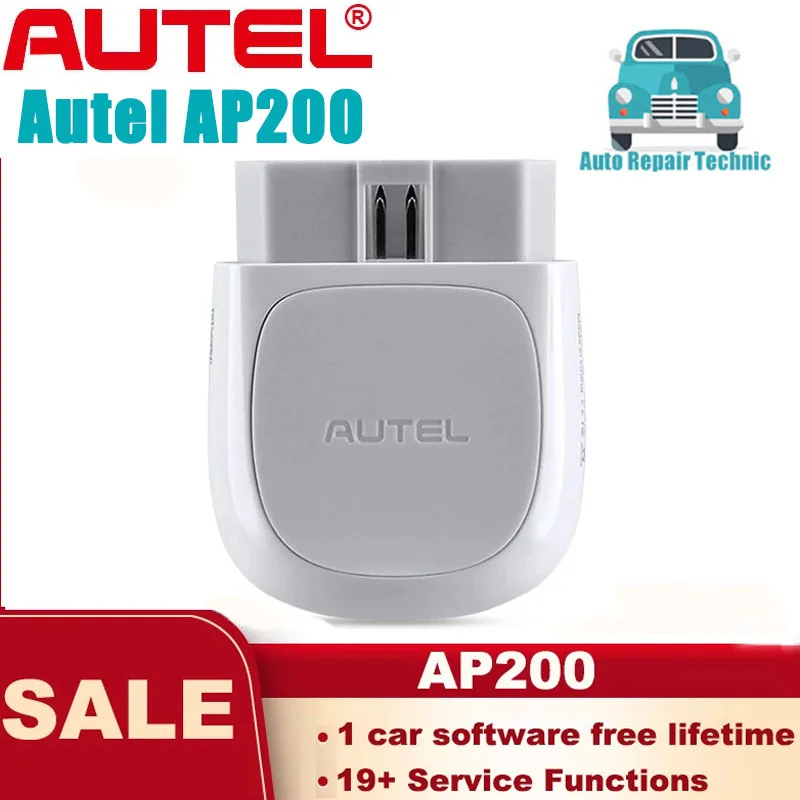 Original Autel AP200 Bluetooth OBD2 Scanner Automotivo OBD 2 TPMS Code Reader Car Diagnostic Tool Full Systems Scanner  In Stock