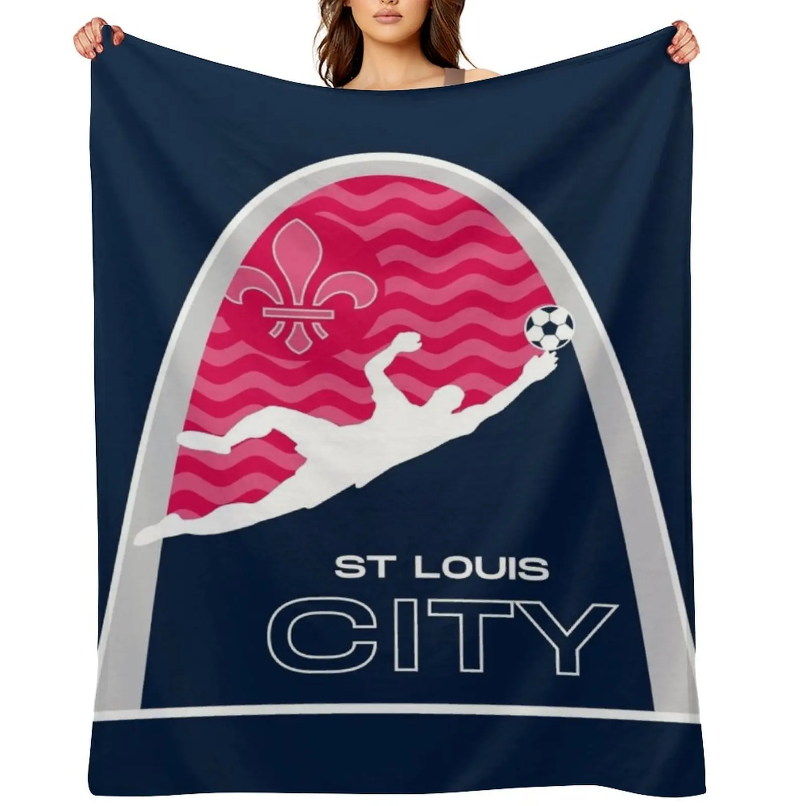 STL Soccer Dive Throw Blanket Luxury Decorative Beds Polar Vintage Blankets