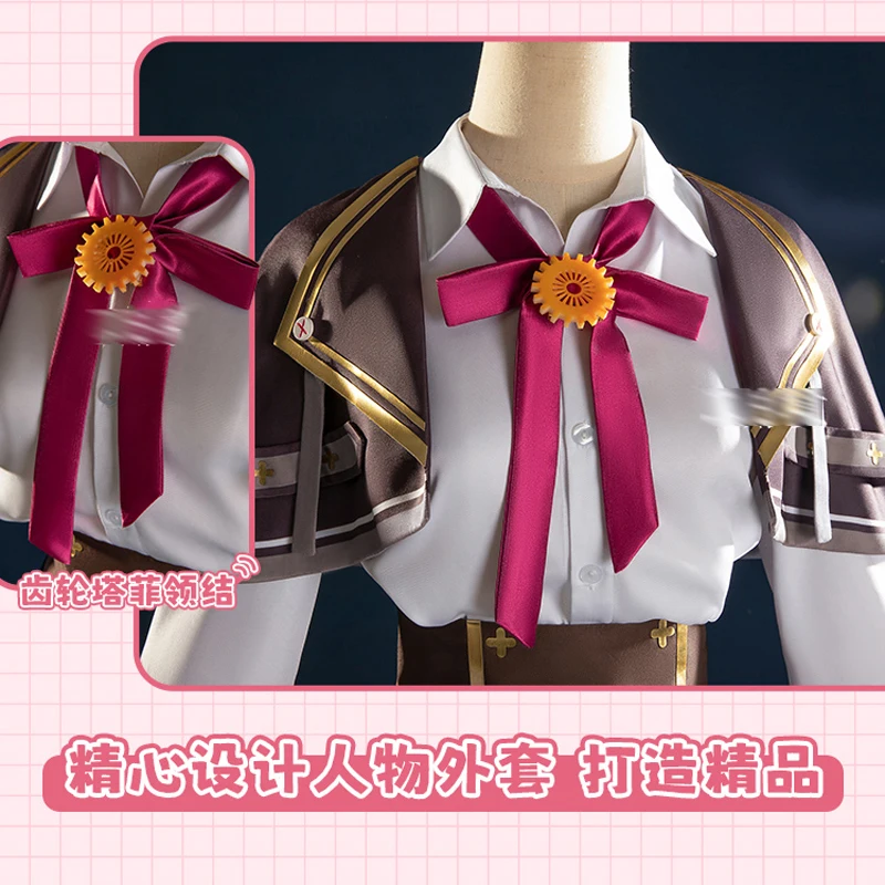 Neue vtuber ace taffy cosplay anime virtuelle anker uniform rock retro lolita weibliches outfit