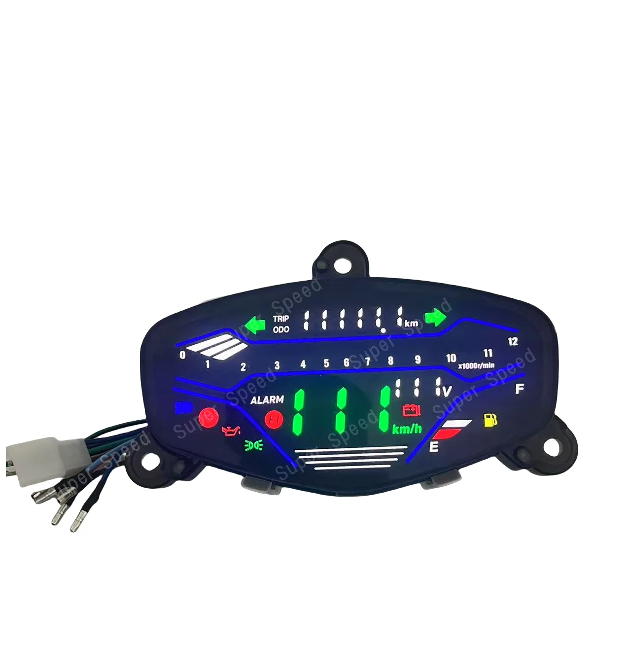 レッツ4/アドレスV50デジタルメーター デジタルメーターアセンブリアドレス V50 スズキレッツ 4 CA43A CA4BA