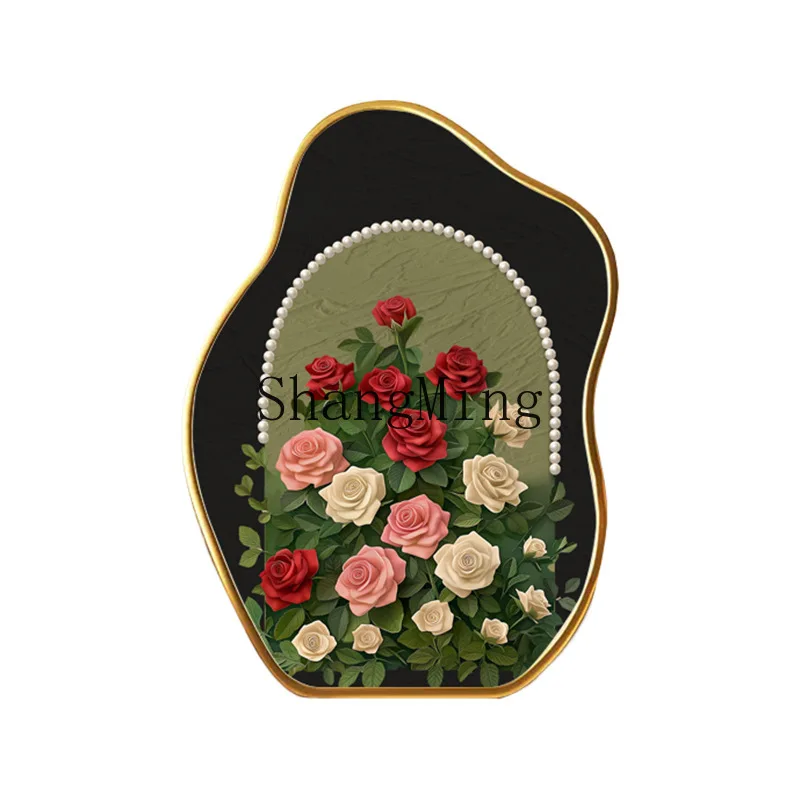 

PYH pearl rose antique desktop chest small table decorative painting retro art ornament high-end niche