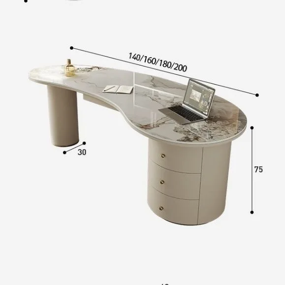 Medical aesthetics consultation desk, reception and negotiation desk, beauty salon desk, home sintered stone desk