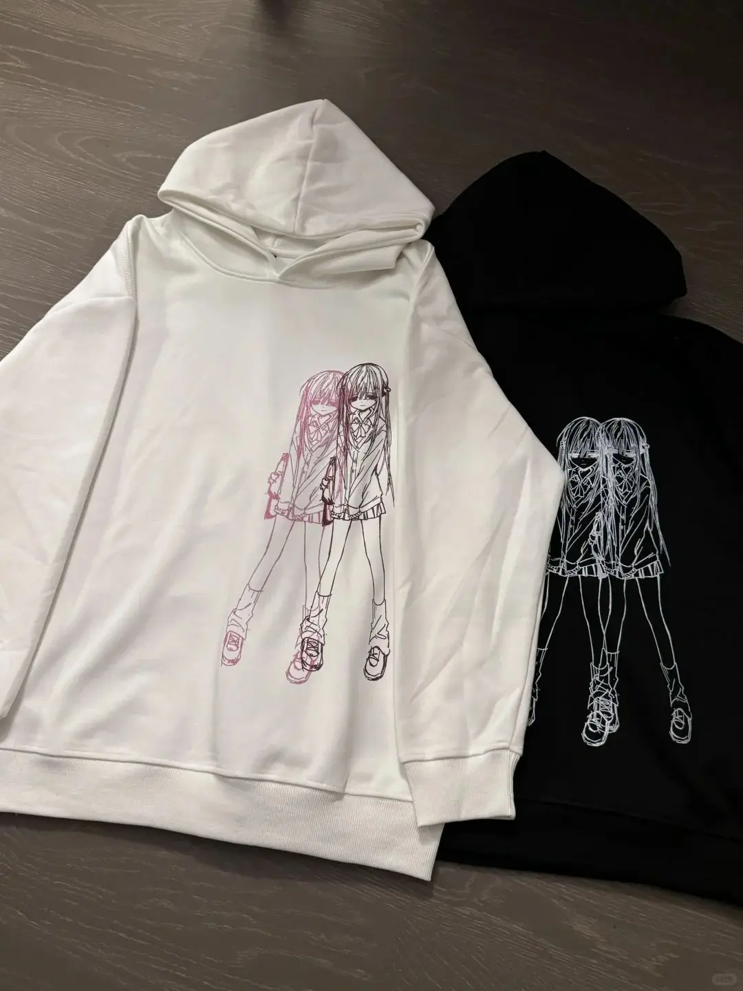 

Толстовка с капюшоном и длинными рукавами с принтом японского мультфильма Jk Girl, осень-зима, простой повседневный пуловер, толстовка с капюшоном в стиле аниме, женский топ Y2k