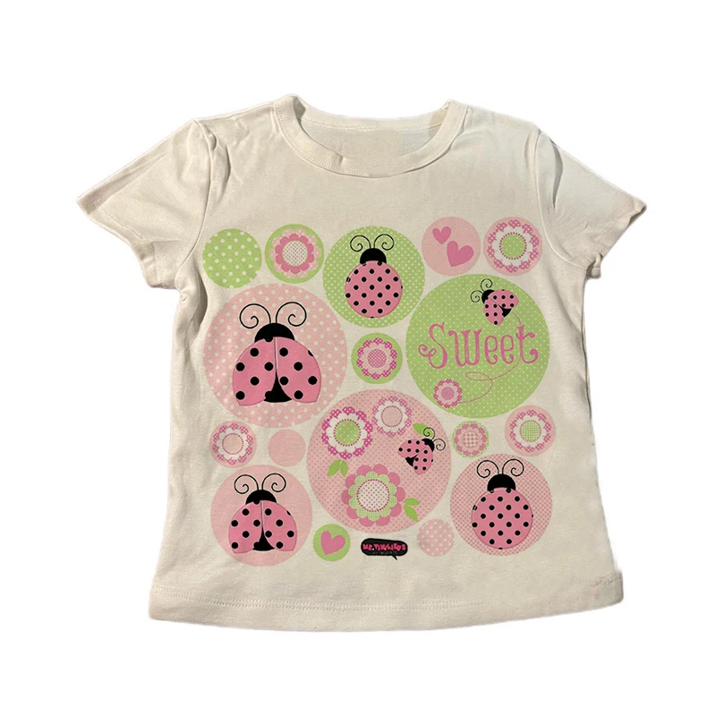 Y2K Fairycore Langarm-T-Shirt für Damen, Vintage Anime-Mädchen Rosa Lilien Grafik-Print, Harajuku Ästhetik Slim Fit Herbst-Oberteil – Detail 4