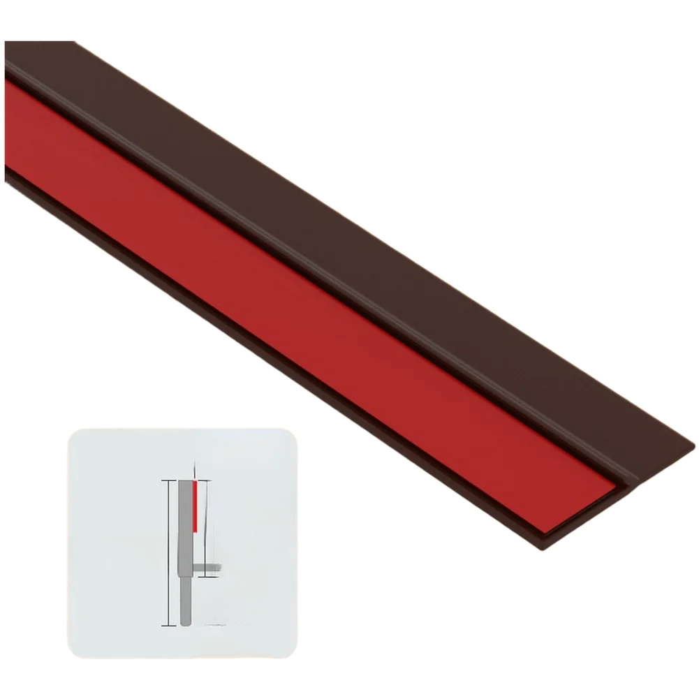 PVC Wardrobe Door Seal Strip Dust-Proof Gap Filler Self-Adhesive Sealing Tape For Cabinet Bookcase Furniture Edge Protection