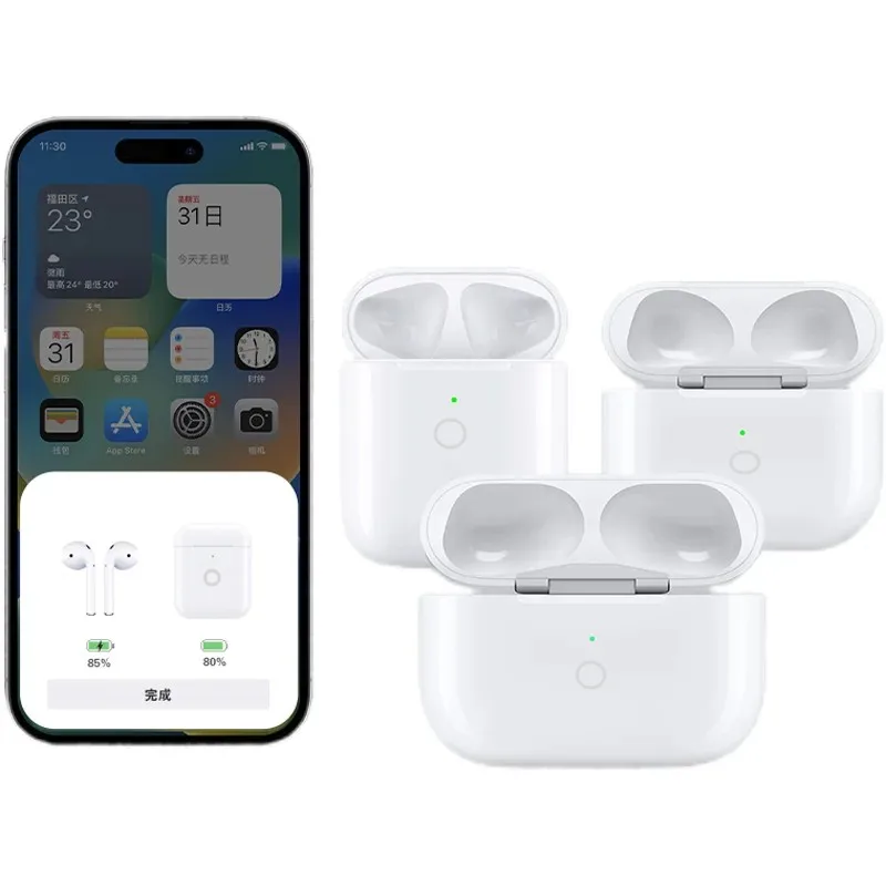 Replacement For AirPod Pro 2 Charging Case  with AirPods 1st&2nd Generation Wireless Charging box Bluetooth Pairing For Apple 3