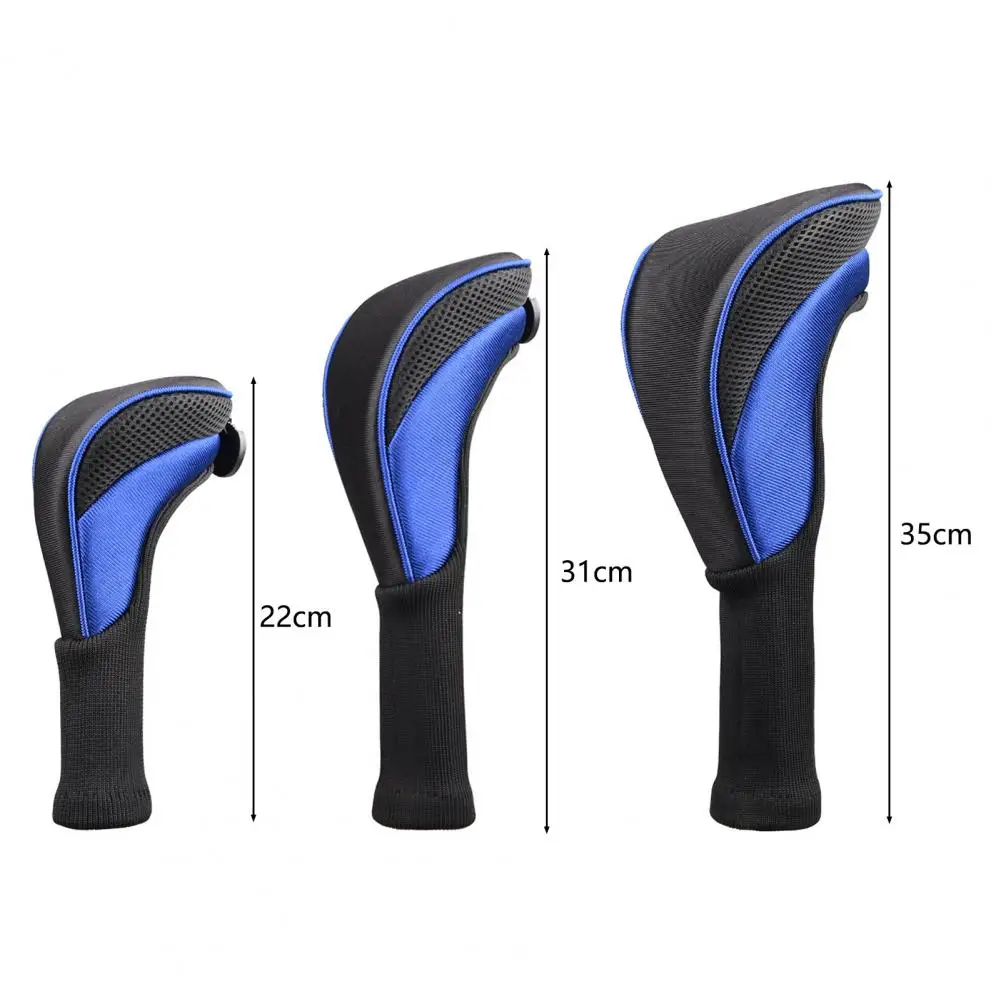 No 1/3/5 Golf Club Head Covers Woods Driver Soft Lining Club Long Golf Iron Head Sleeve Wedge Cover Golf Accessories