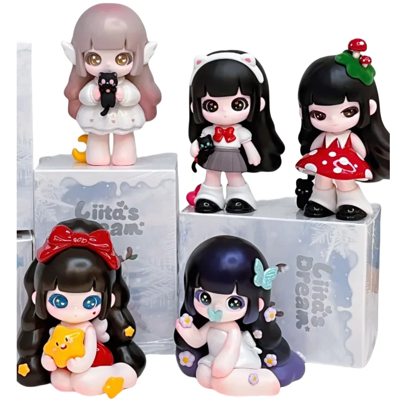 

Подлинная слепая коробка серии Liita's Dream, настольное мини-украшение, орнамент, игрушки, модные модные куклы, загадочная коробка, подарок на день рождения для девочки
